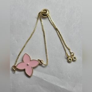 Pink Flower Bracelet